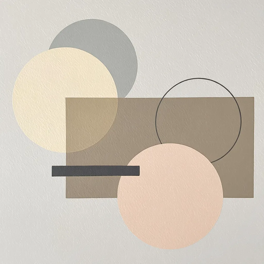 Geometric Calm — refined geometric composition printable wall art in neutral palette